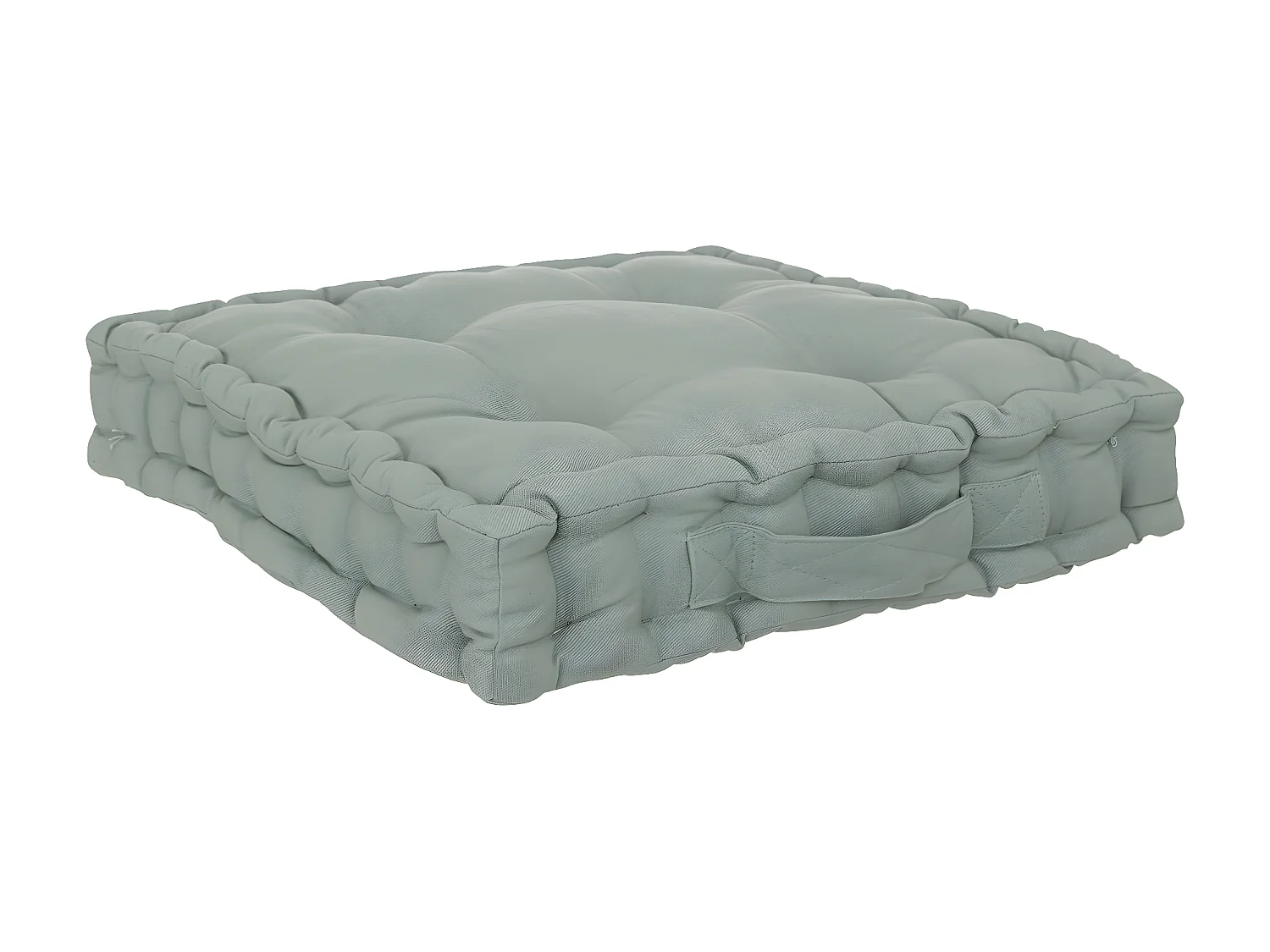 Coussin de Sol  en Coton Vert Céladon 40 x 40 cm