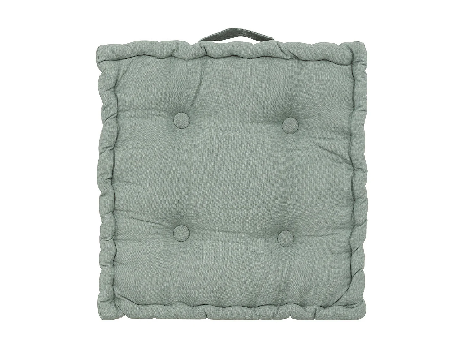 Coussin de Sol  en Coton Vert Céladon 40 x 40 cm