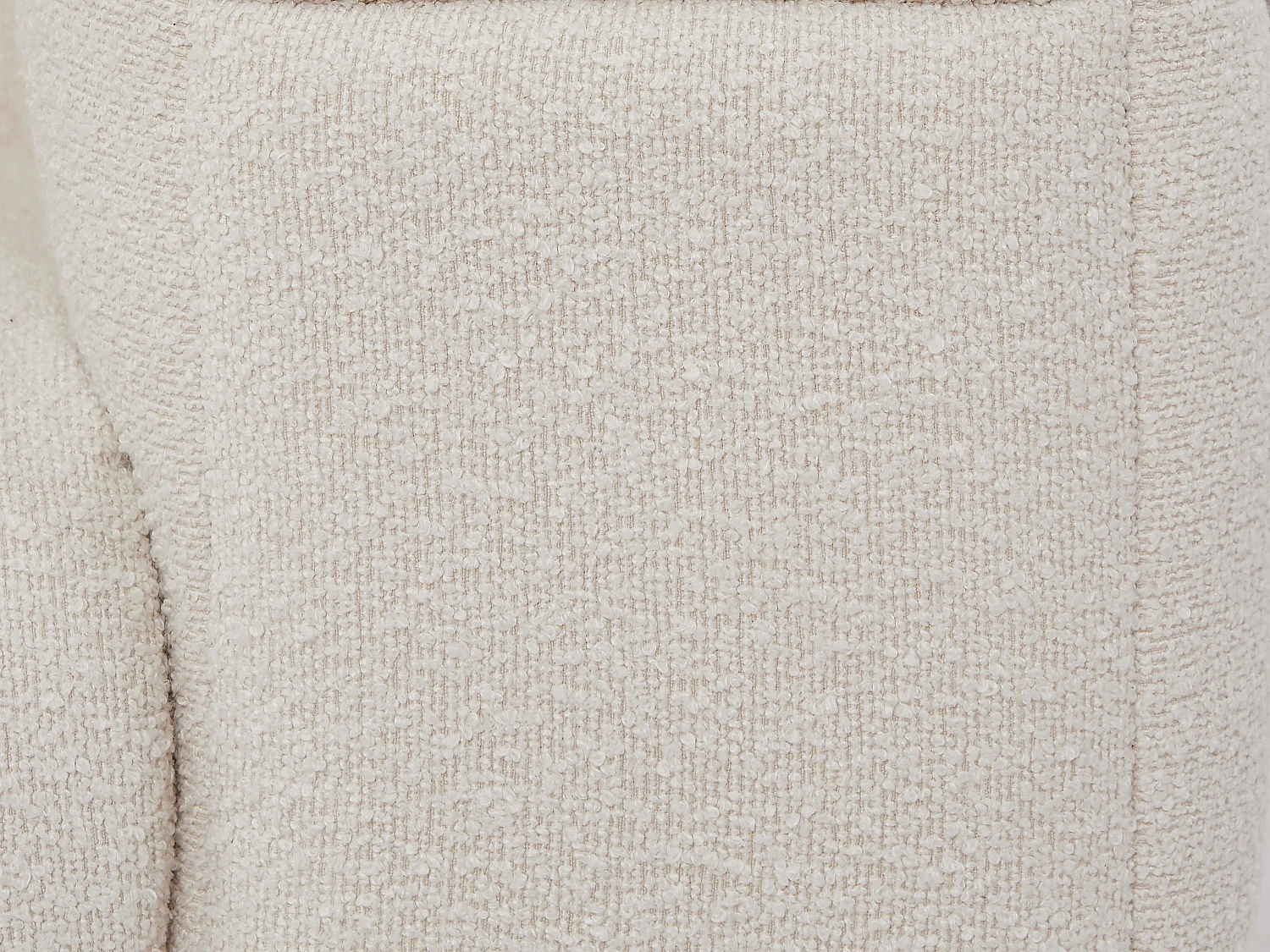 Canapé 3 places et fauteuil en tissu bouclette blanc ivoire LERICI de Pascal Morabito