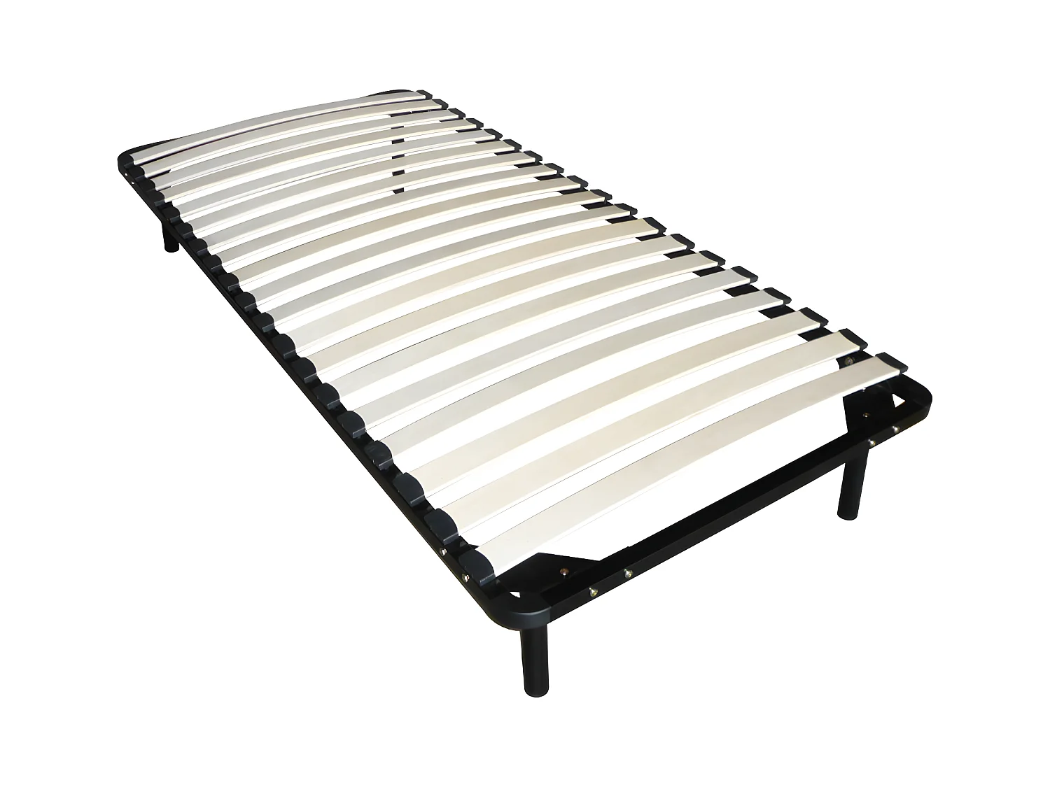 Set 90 x 190 cm Rete a doghe + Materasso schiuma e rivestimento bambù  - KANANI di NATUREA