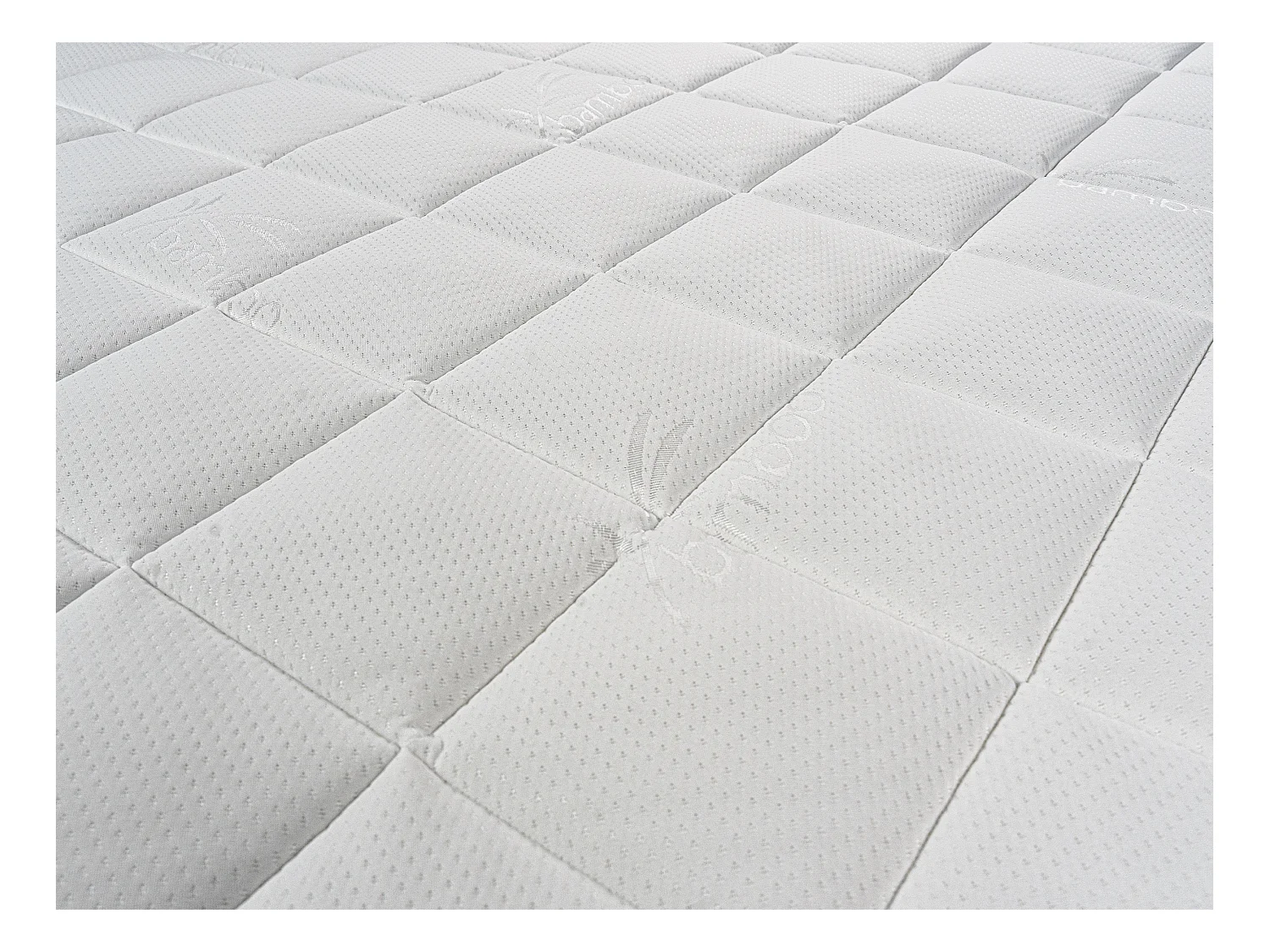 Ensemble 160 x 200 cm sommier tapissier + matelas mousse et coutil bambou ép.23cm - ADANA de NATUREA