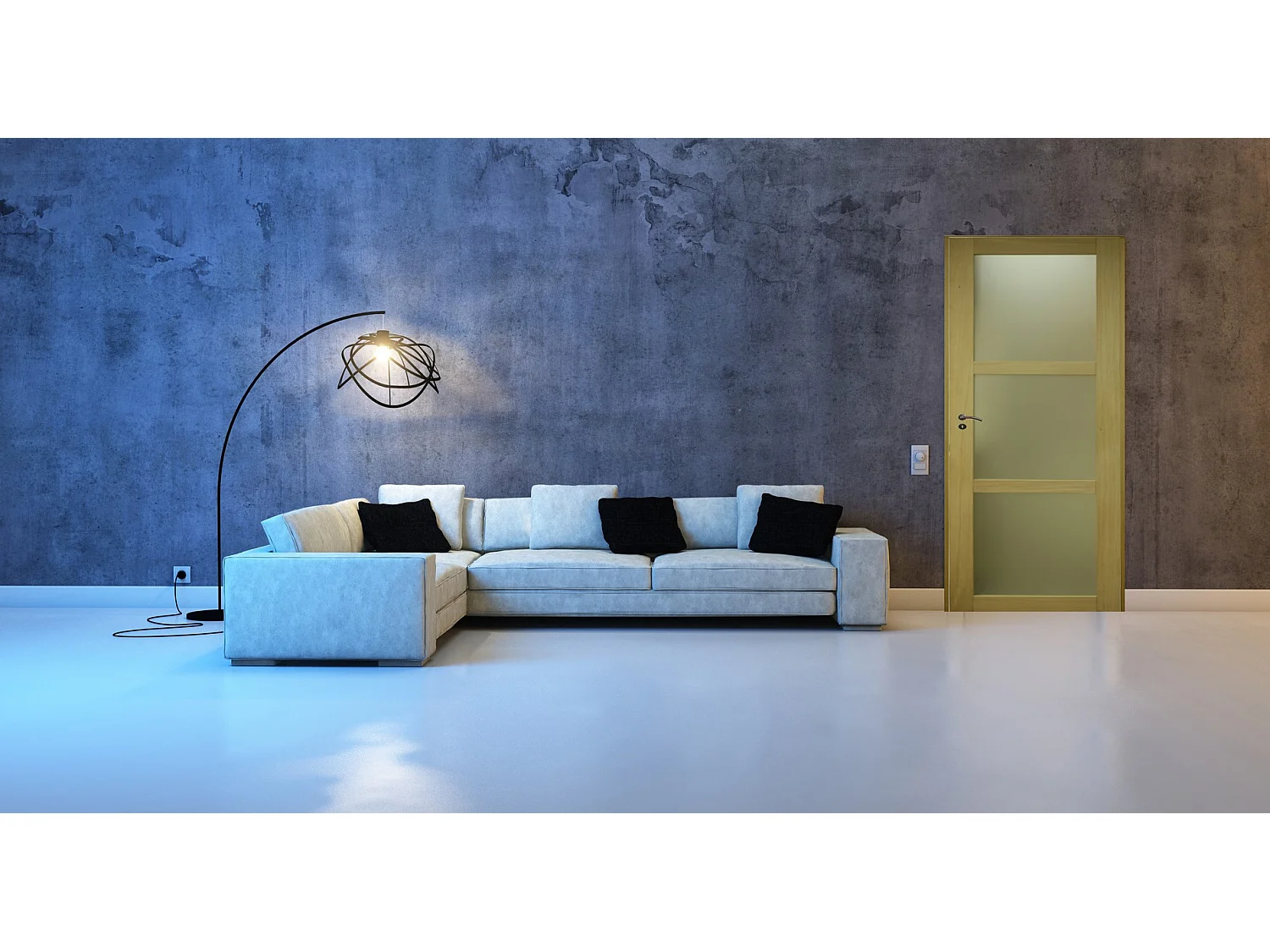 Bloc Porte Ayous Vitree H204 x L83 Poussant Droite Cotes Tableau +Poignee