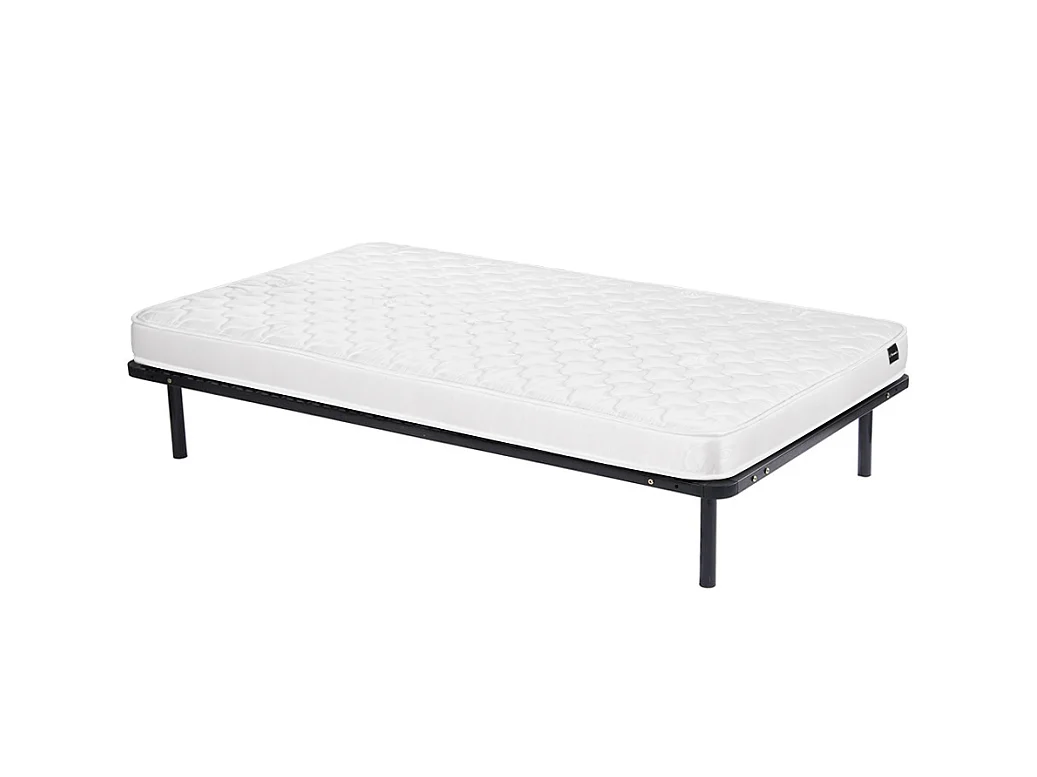 Ensemble 90 x 190 cm cadre à lattes + matelas mousse ép.15cm -DANAE II de YSMÉE