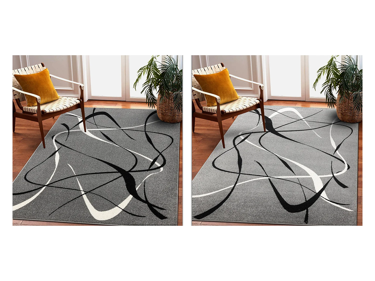 Tapis SILVER CHOCO gris  160x220 cm