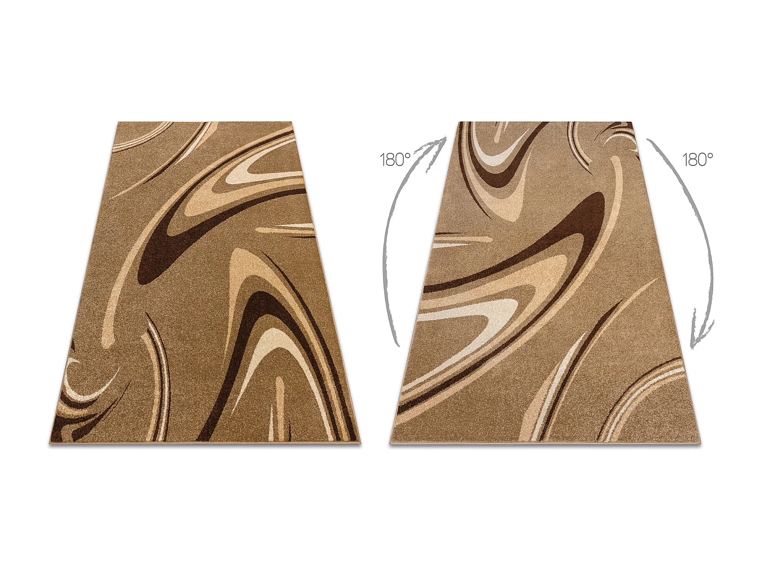 Tapis KARMEL CAFÉ noix  240x340 cm