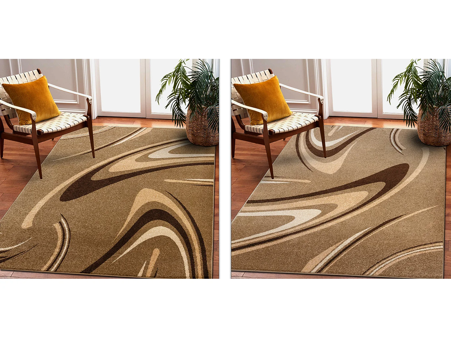 Teppich KARAMELL COFFEE Nuss 200x300 cm