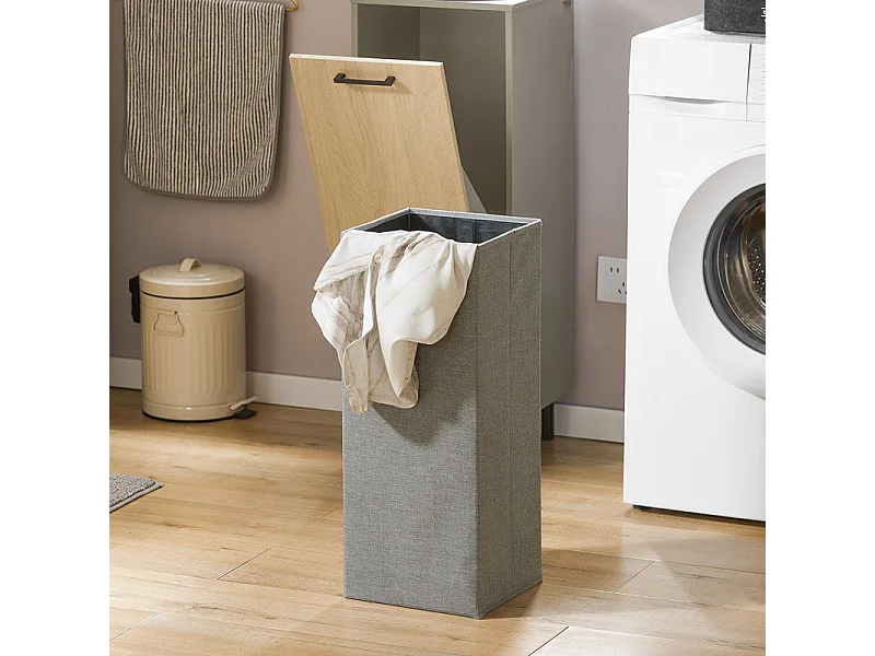 Wäscheschrank mit Wäschesack BZR132-NG 30 x 86 x 32 cm