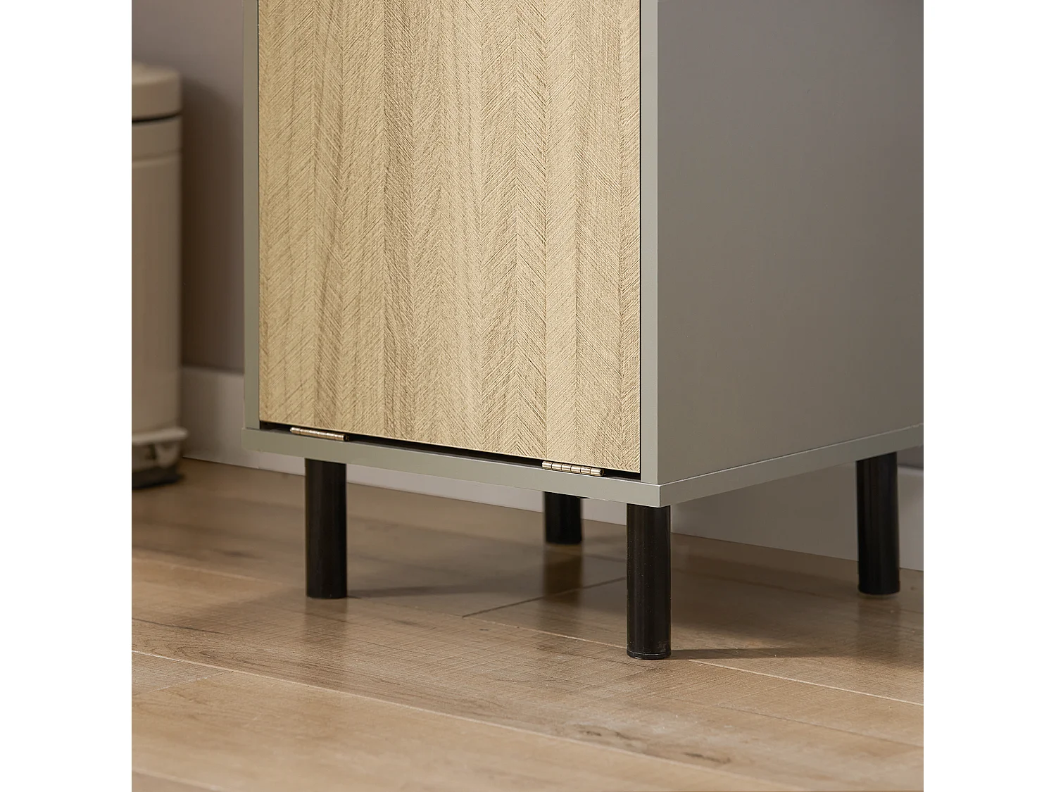 Wäscheschrank mit Wäschesack BZR132-NG 30 x 86 x 32 cm