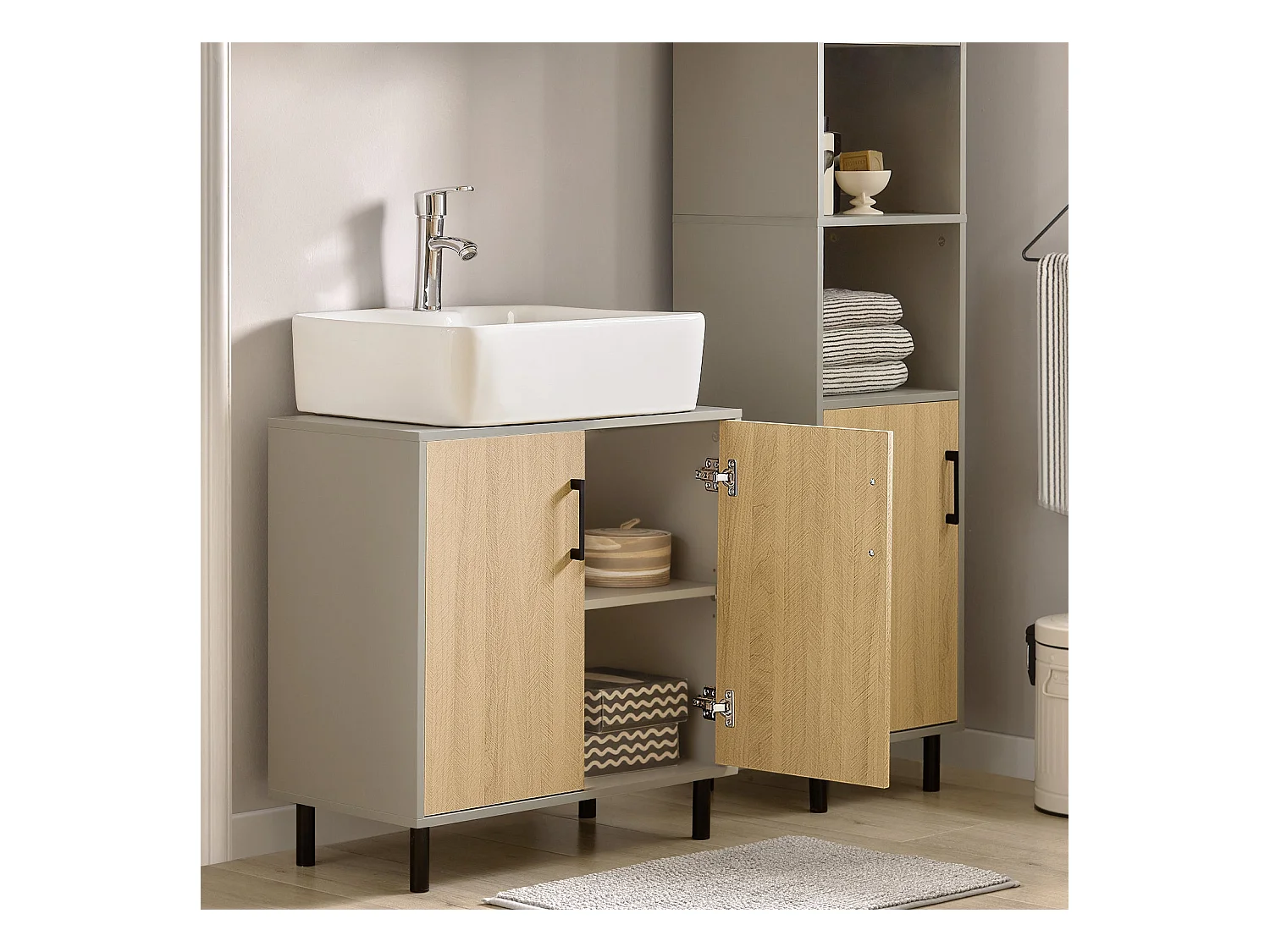 Szafka łazienkowa Pod umywalkę BZR133-NG