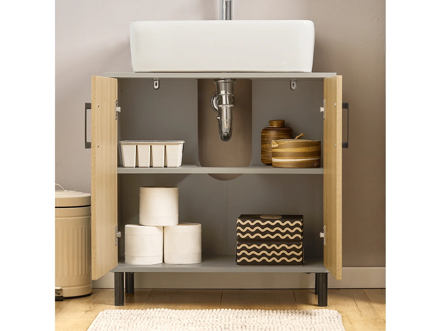 Szafka łazienkowa Pod umywalkę BZR133-NG