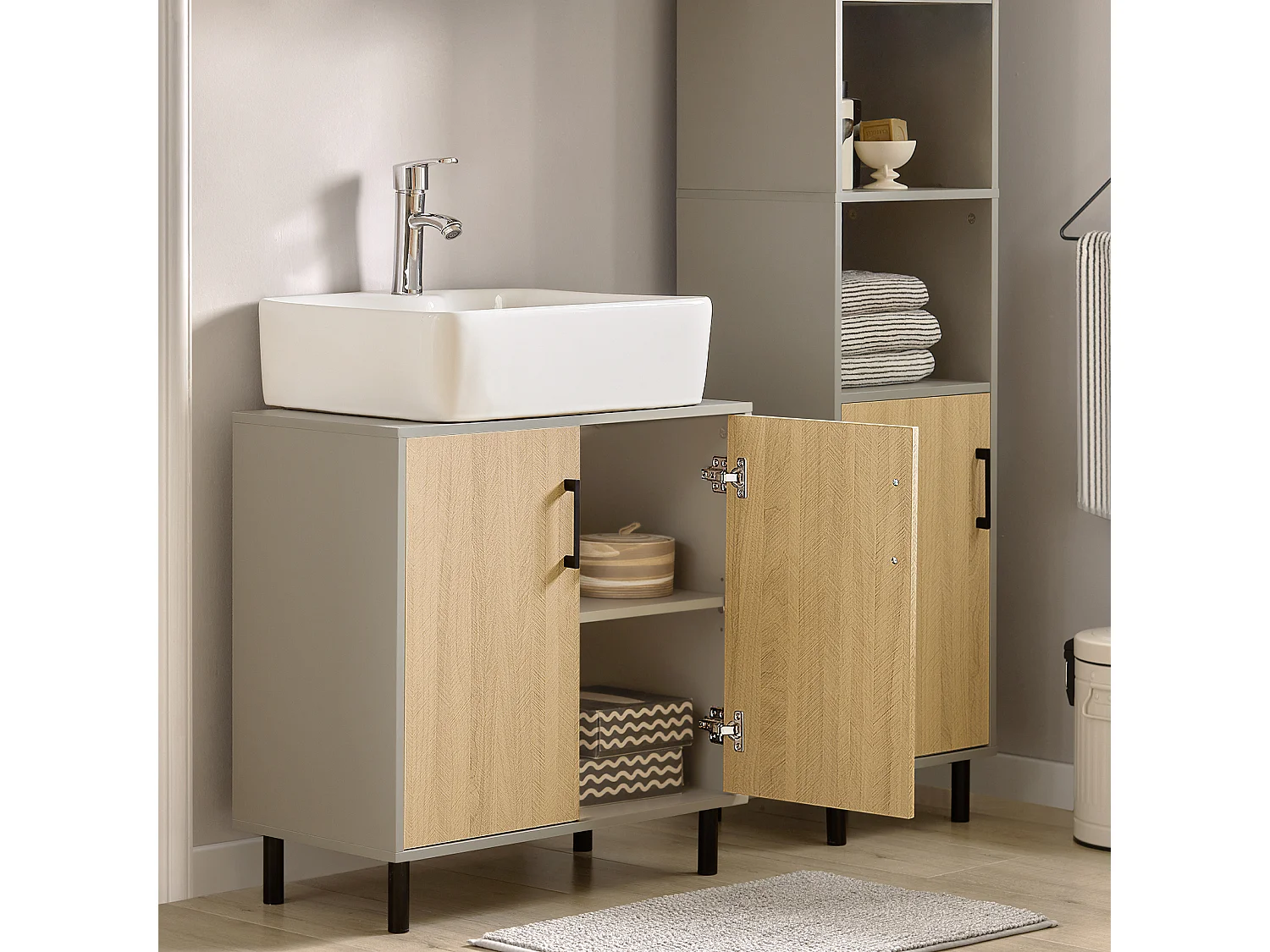 Szafka łazienkowa Pod umywalkę BZR133-NG