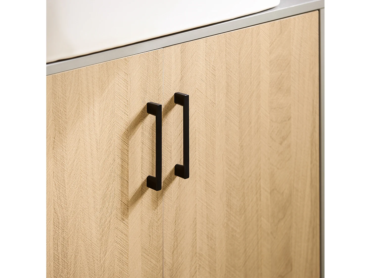 SoBuy armário de banheiro, Armário de banheiro sob a pia, Armário de lavagem BZR133-NG