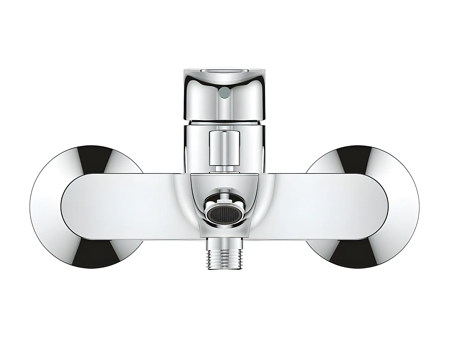 Misturador Banheira/Chuveiro Cromado GROHE Start Edge - Alavanca Metálica, Cartucho Cerâmico, Garantia 5 Anos