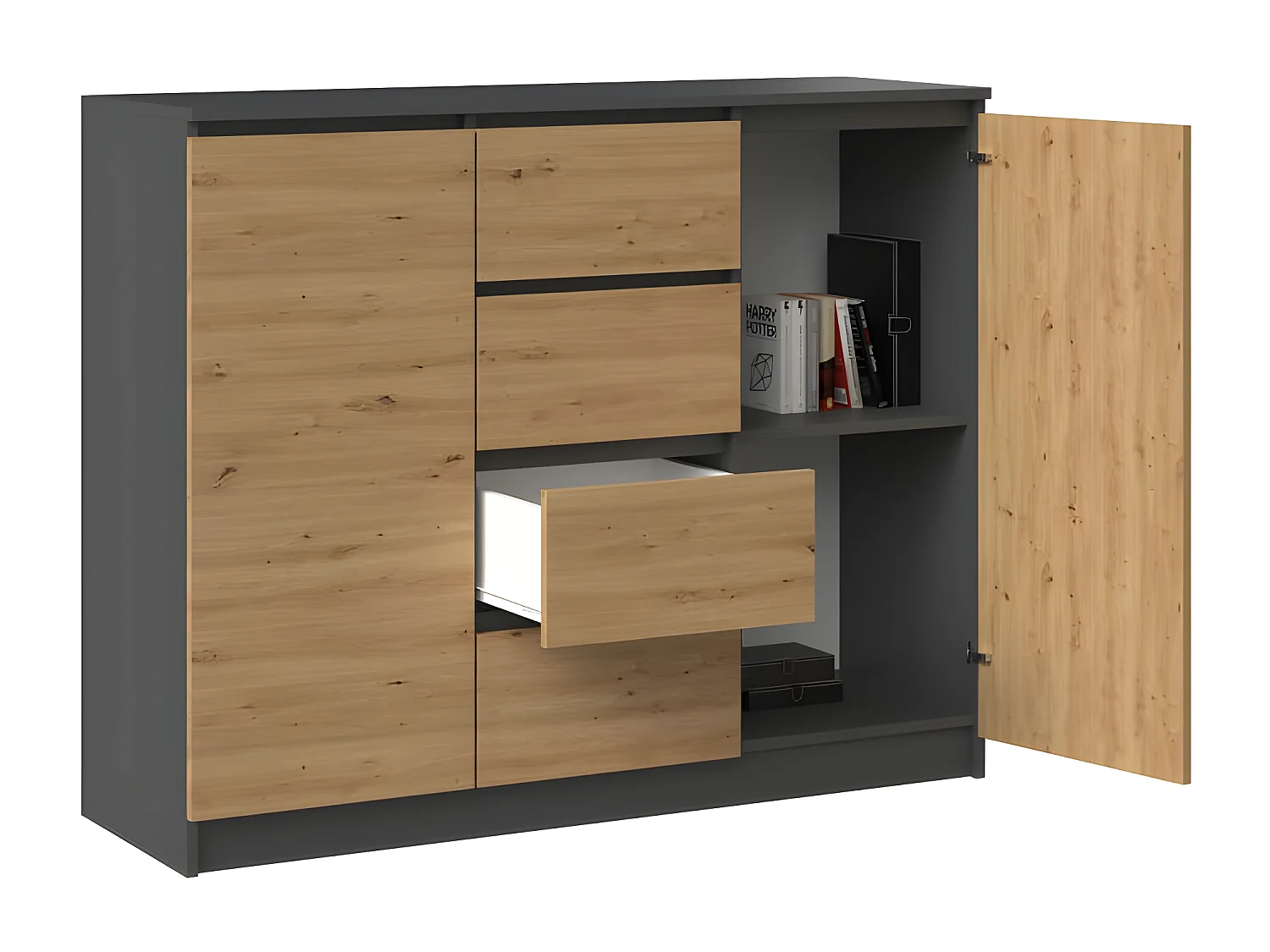 CARISE - Silla operativa ergonómica - Altura regulable - Con reposabrazos - Silla operativa giratoria