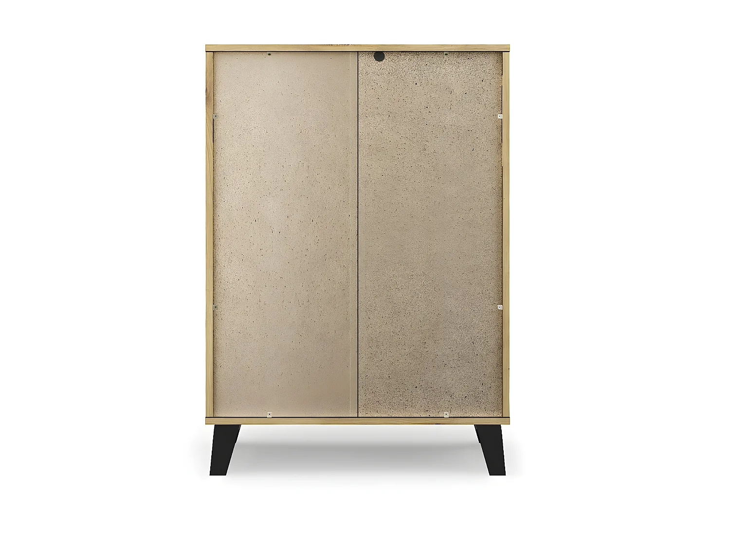 SONIA - Nachttisch im skandinavischen Stil - Abmessungen 40x39x45.5 cm - 1 Regal + 1 Schublade - Eiche