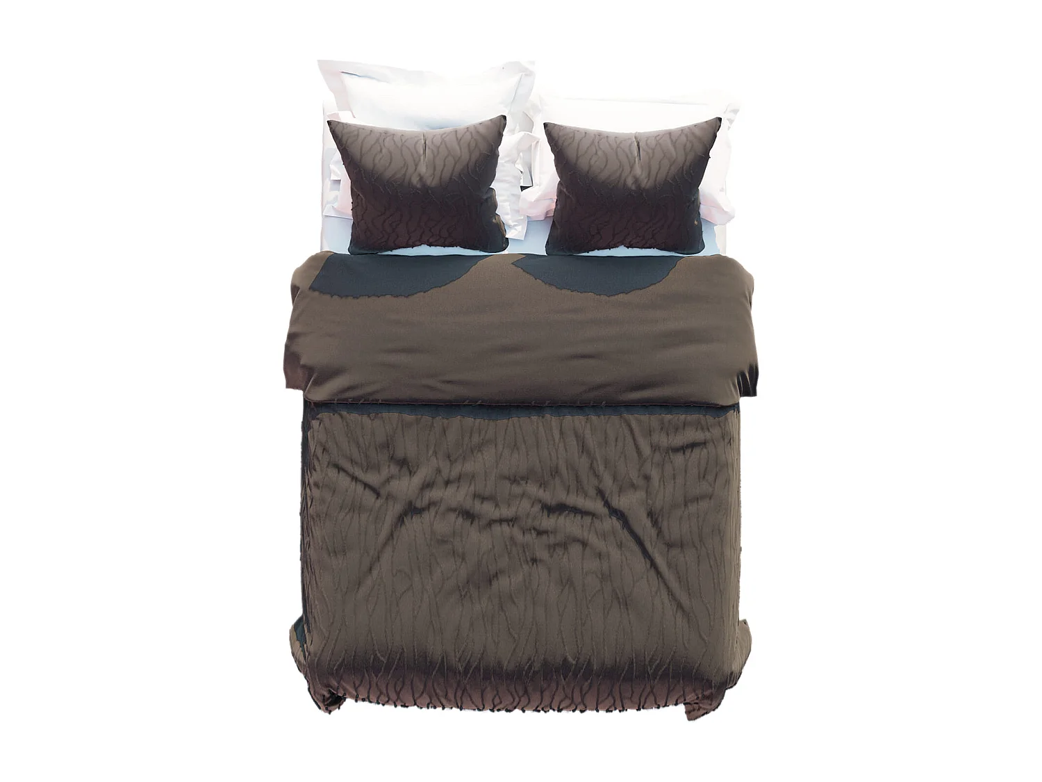 Parure de lit motif tufté 240x220 Anthracite