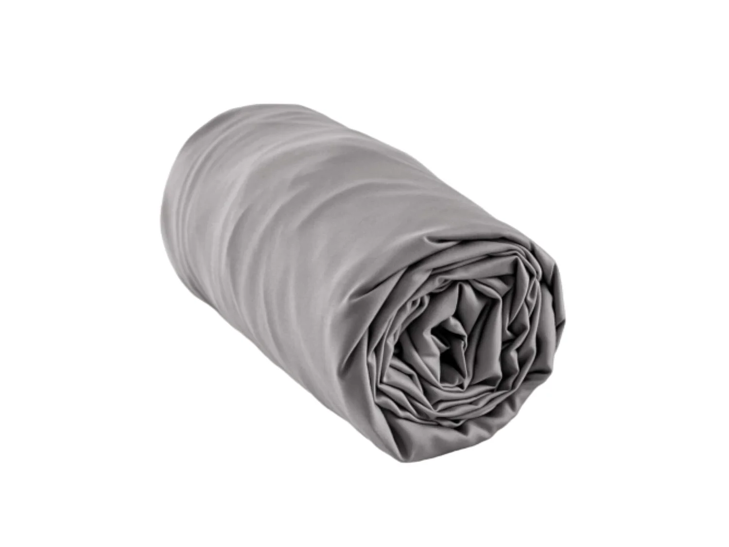 Drap housse bonnet 30 cm en bambou uni anthracite 180x200 cm