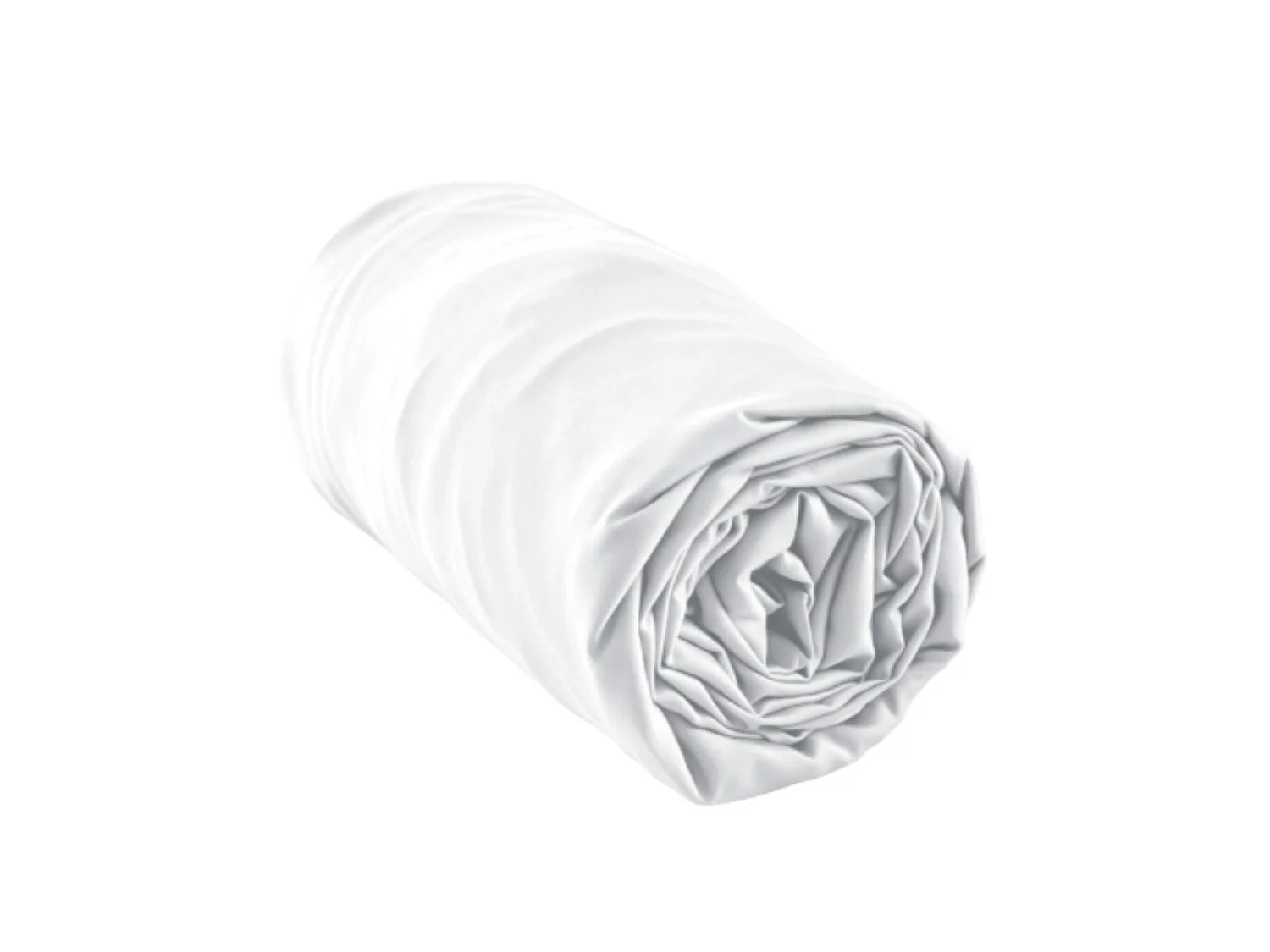 Drap housse bonnet 30 cm en bambou uni blanc 140x190 cm