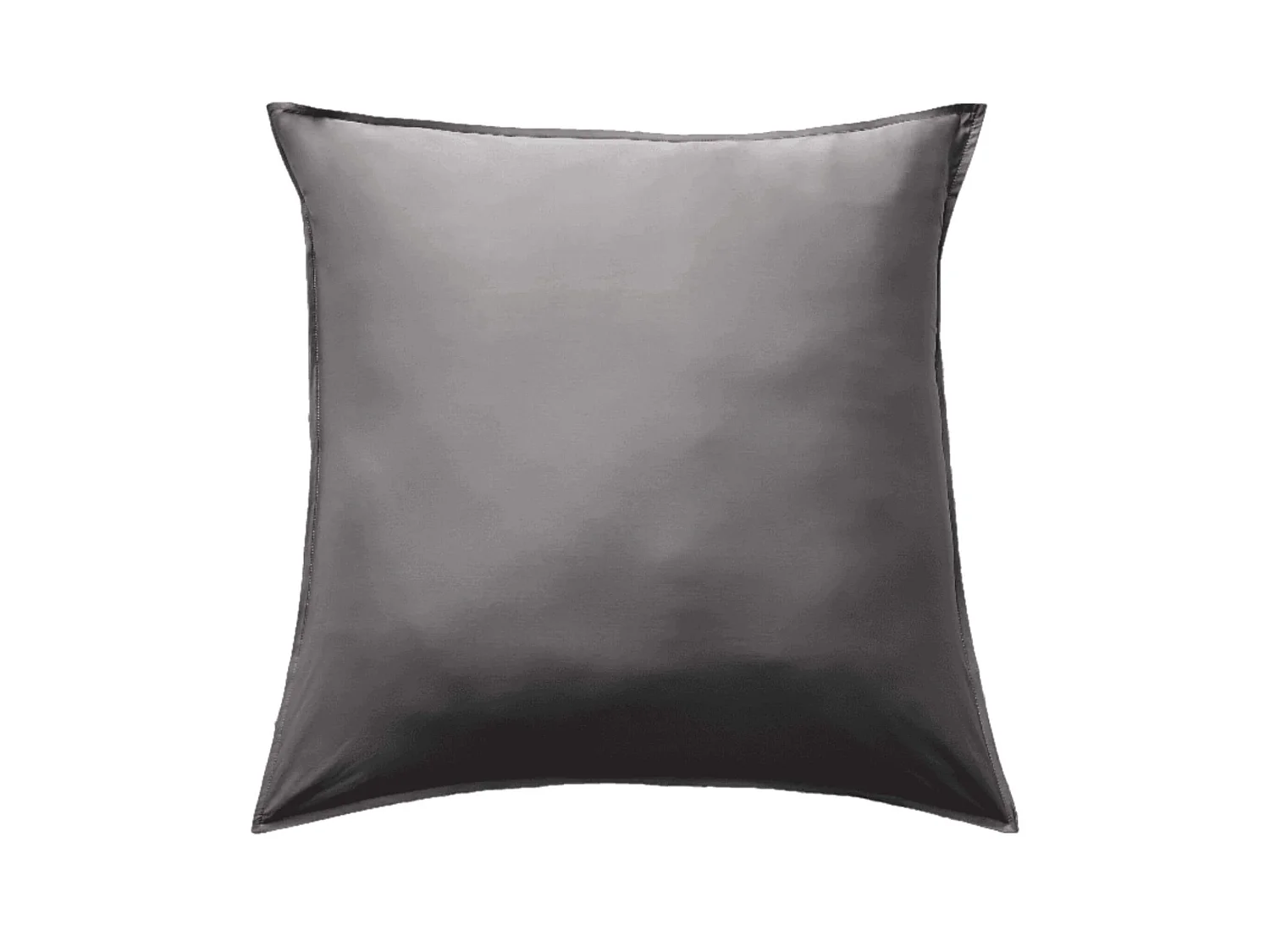 Taie d'oreiller en bambou 63x63 cm anthracite