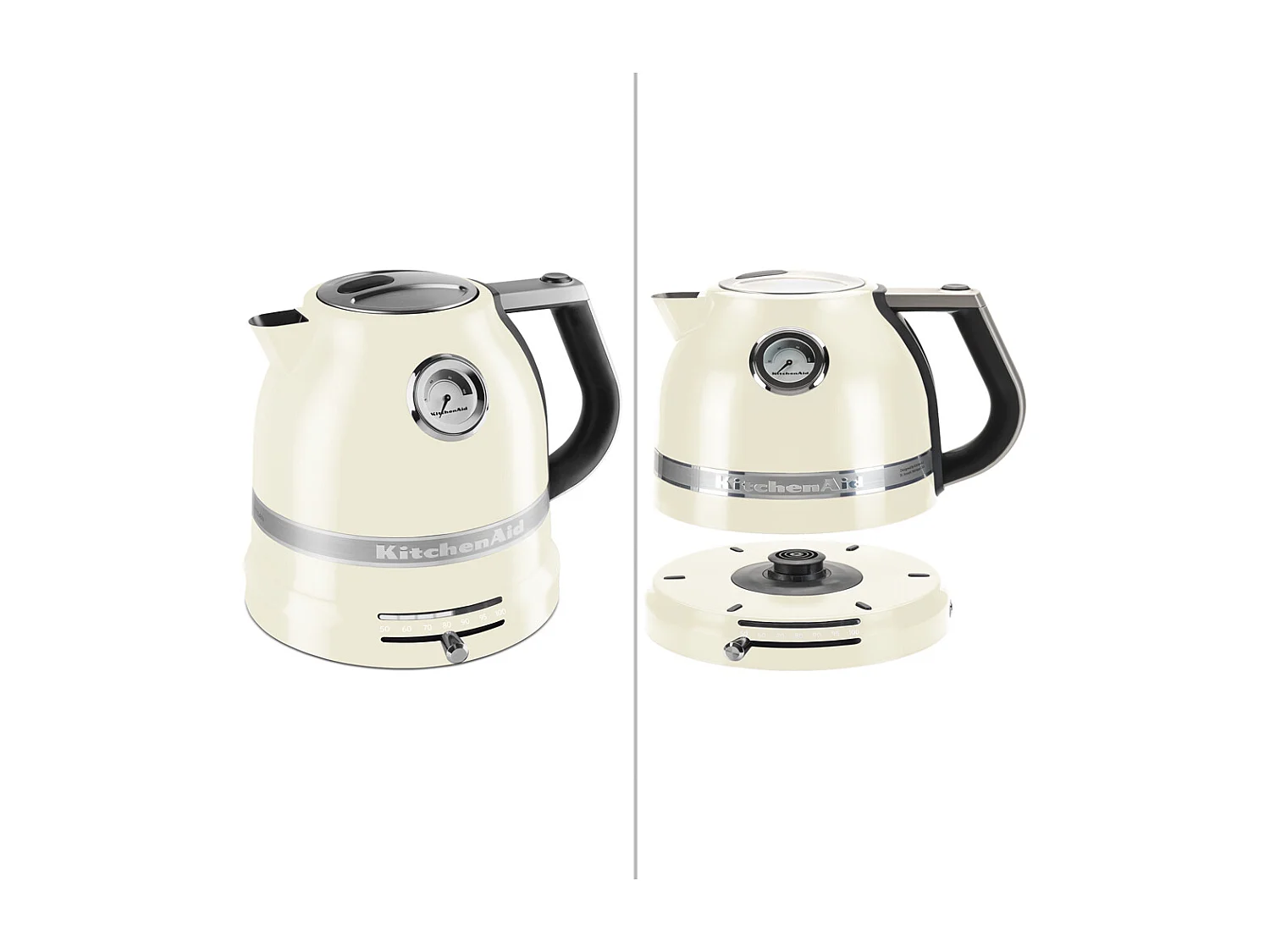 Kitchenaid Bouilloire sans fil 1.5l 2400w crème - 5kek1522 eac