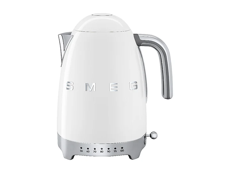 Hervidor Eléctrico Smeg Blanco de Acero Inoxidable 2400W 1.7L