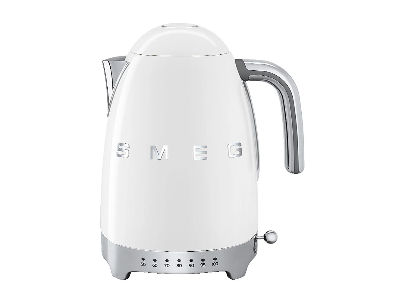 Hervidor Eléctrico Smeg Blanco de Acero Inoxidable 2400W 1.7L