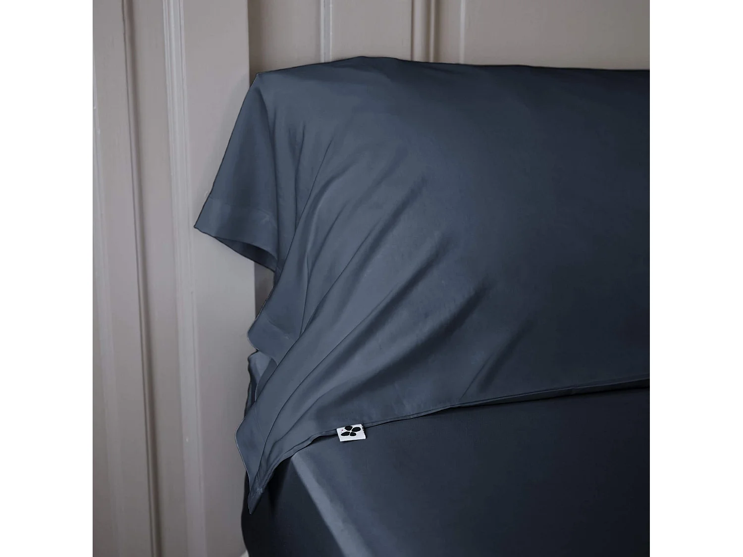 Taie de traversin en bambou 85x185 cm bleu