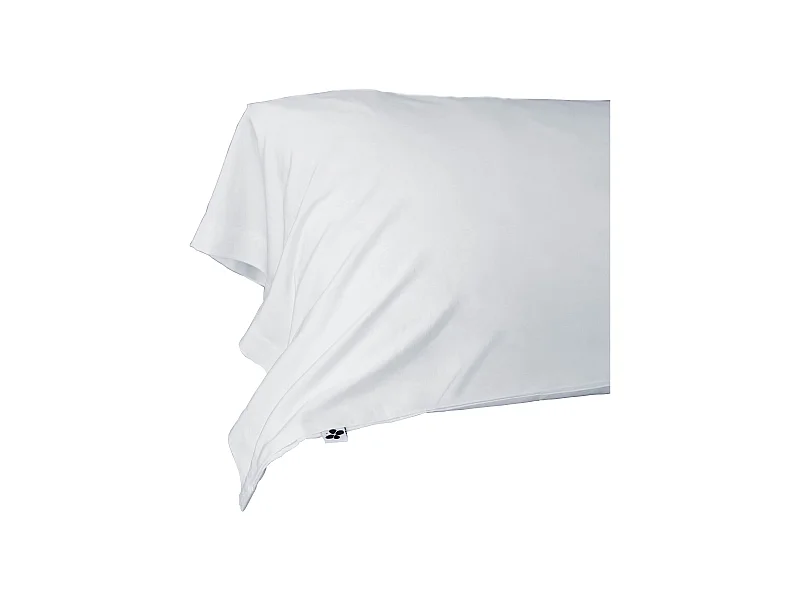 Taie de traversin en bambou 85x185 cm blanc