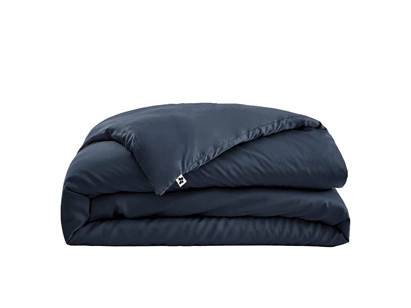 Housse de couette en bambou 260x240 cm bleu