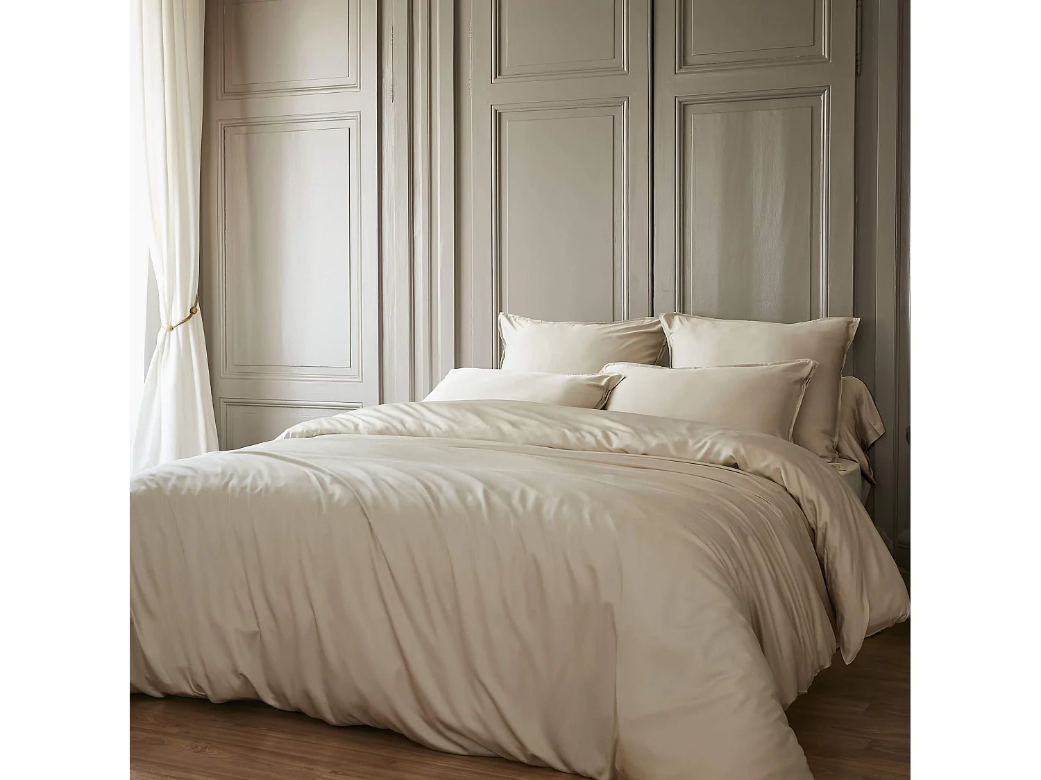 Housse de couette en bambou 240x220 cm naturel