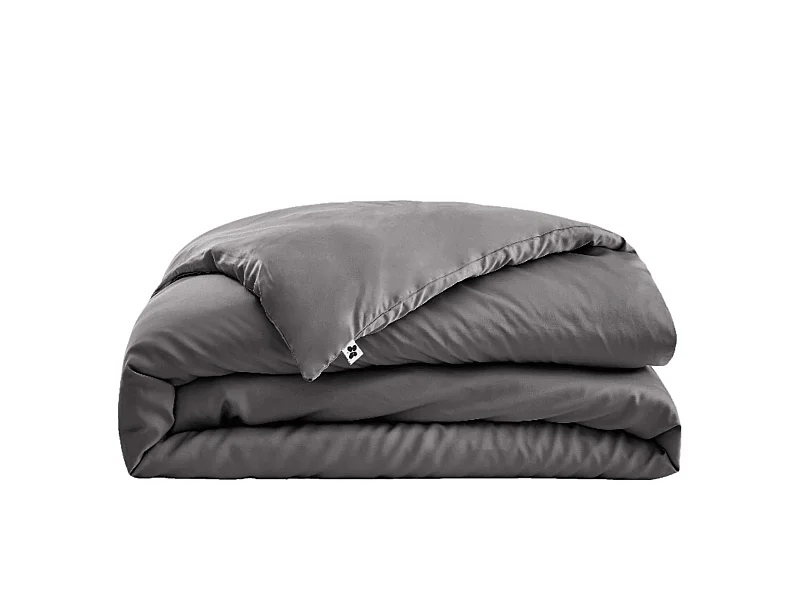 Housse de couette en bambou 260x240 cm anthracite