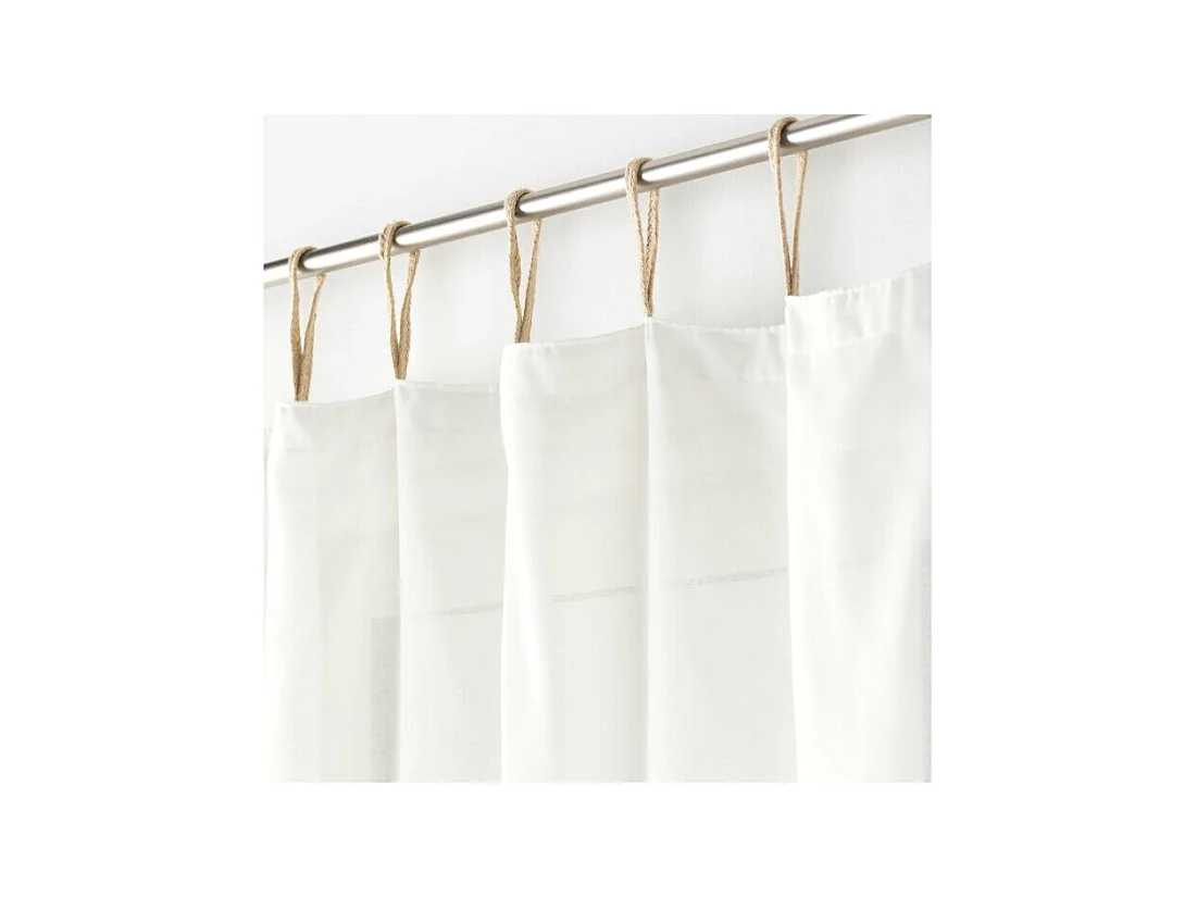 Visillo con presillas liso