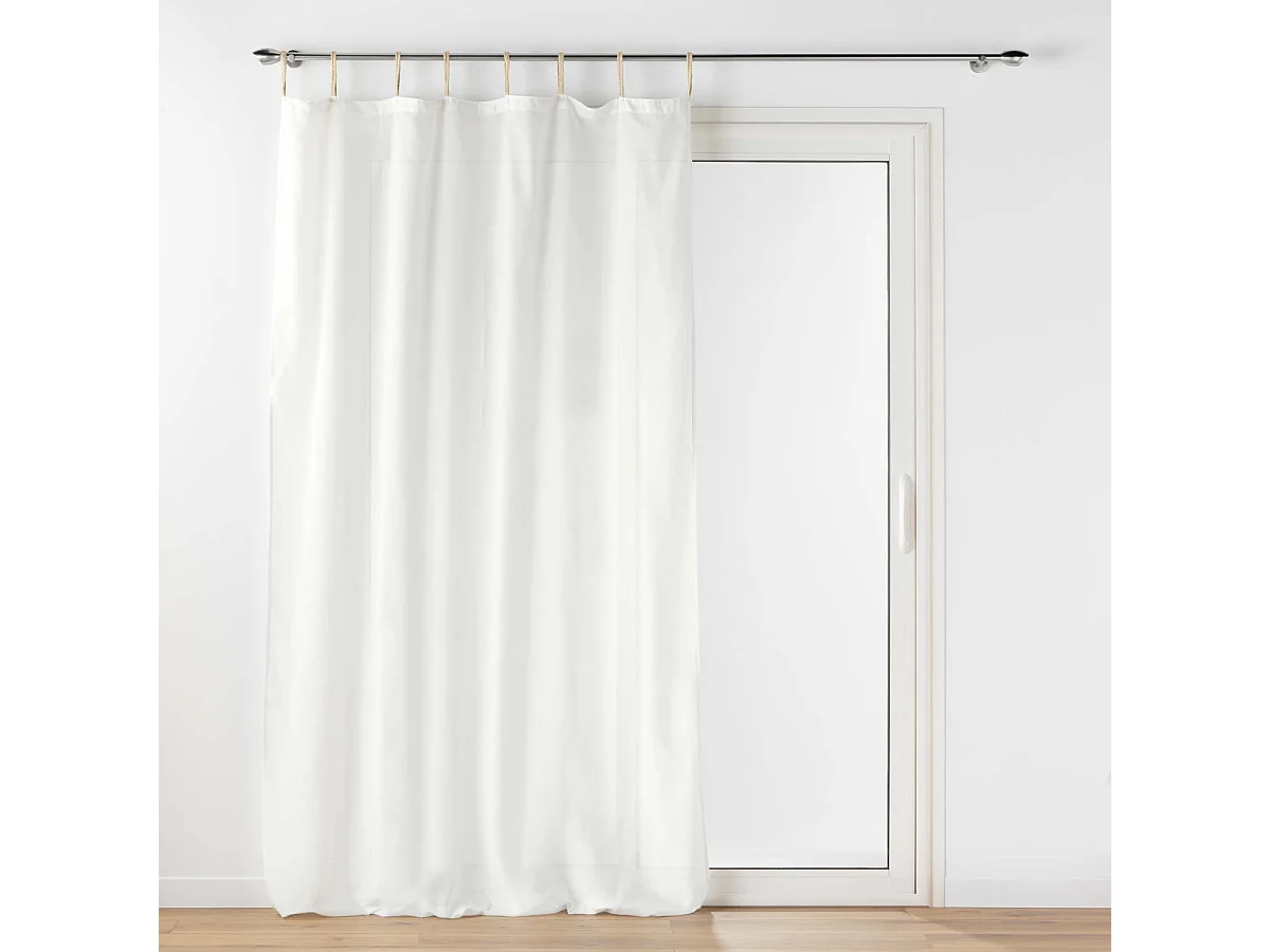 Rideau Voilage à Passants "Belani" 140x240cm Blanc