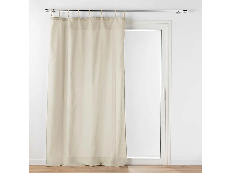 Visillo con presillas liso