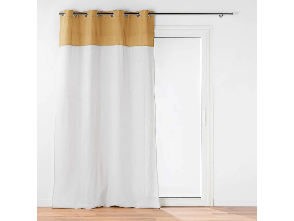 Rideau à Œillets "Janara" 140x240cm Ocre