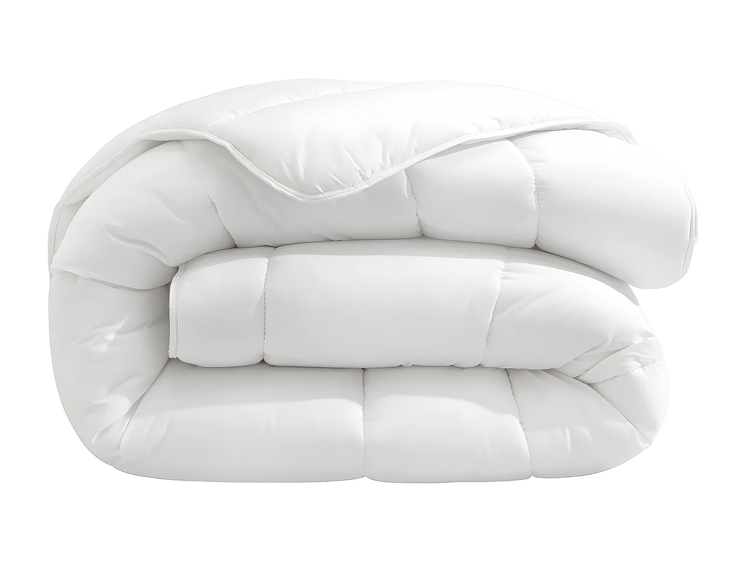 Pack couette hiver 550g 240x260 et 2 oreillers éco naturel moelleux 60x60