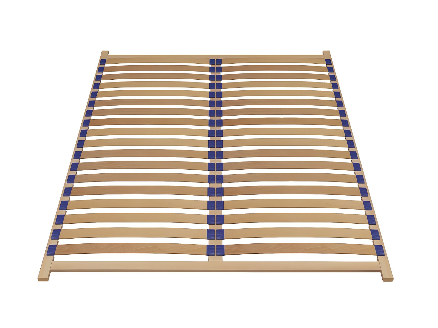 Sommier Double à Lattes Bois 160x190 - Hêtre Multiplis - Orthopédique 35 Cm