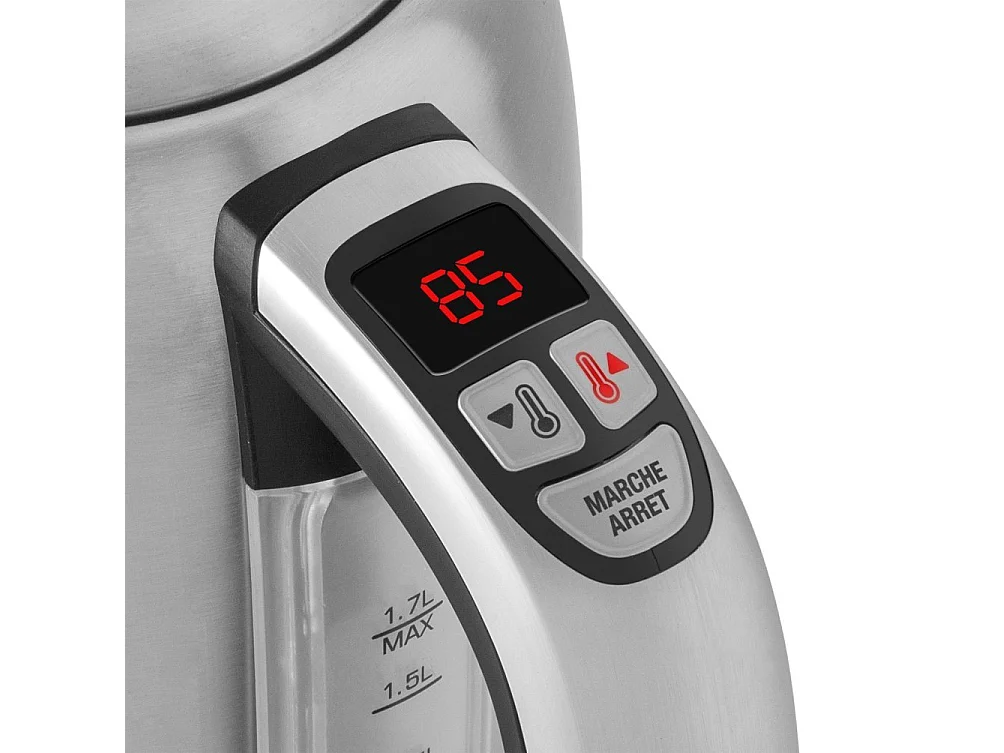 Bouilloire à température variable Serena 1,7 l en inox