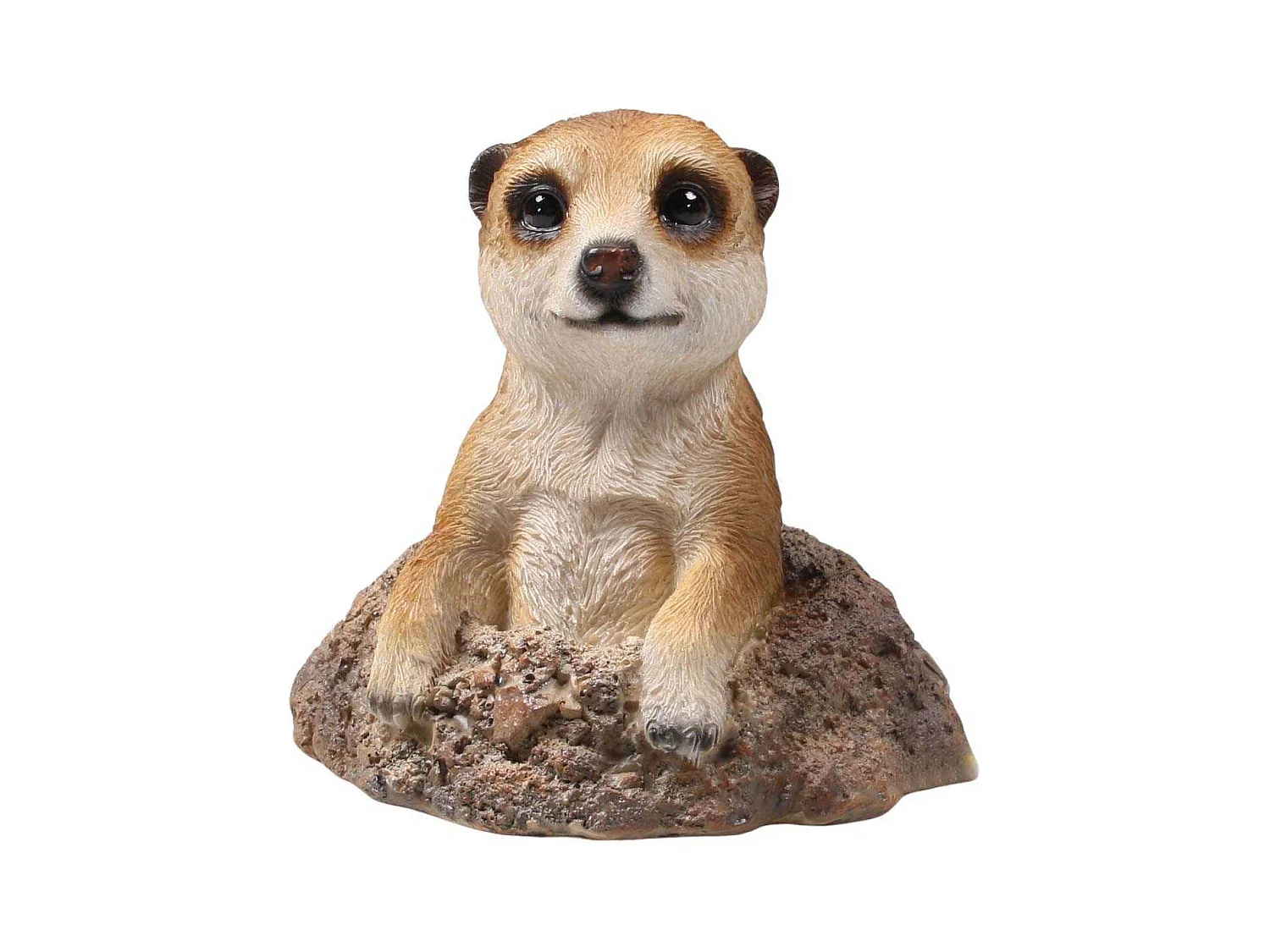 Suricate sortant de terre en résine