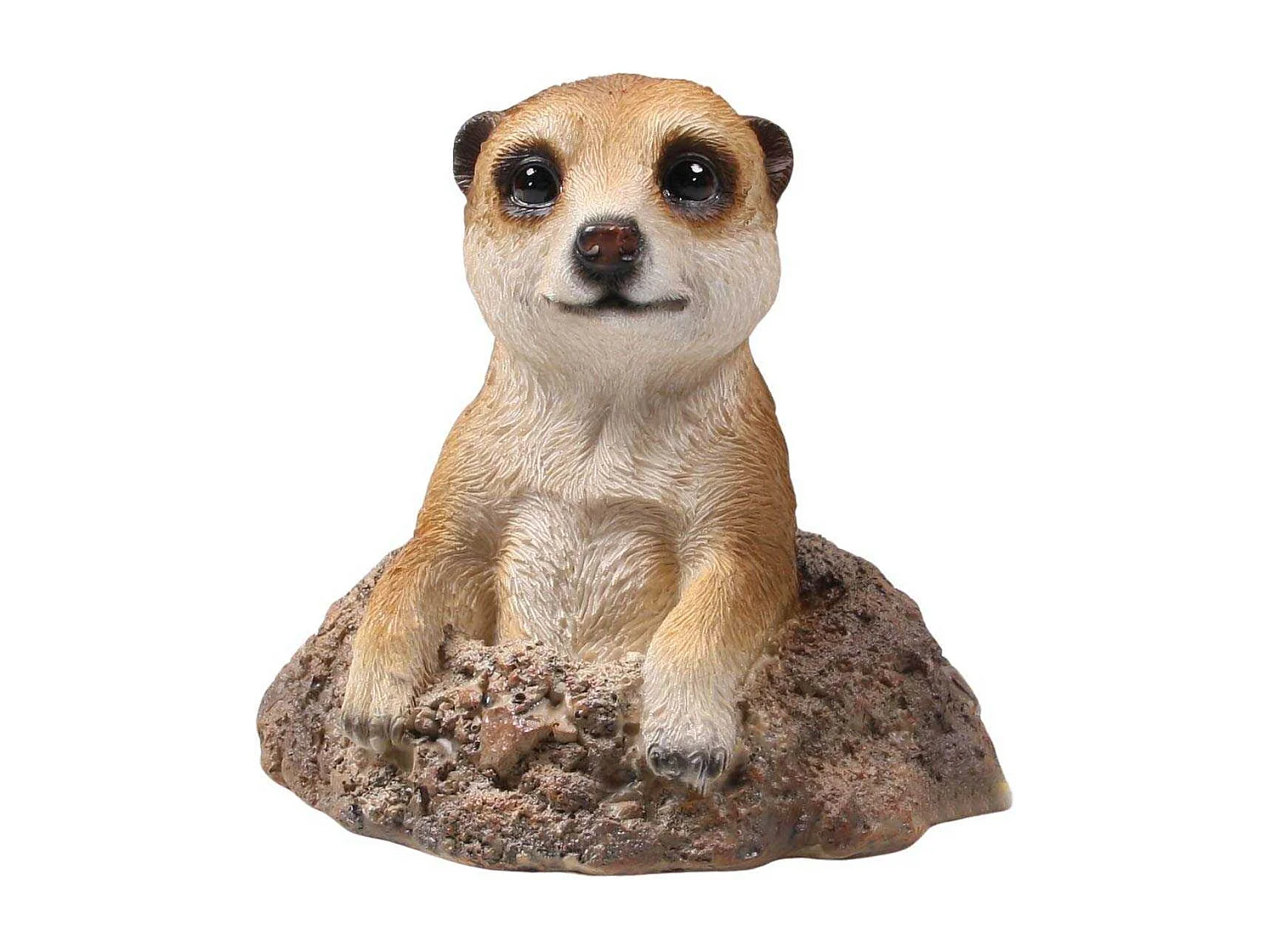 Suricate sortant de terre en résine