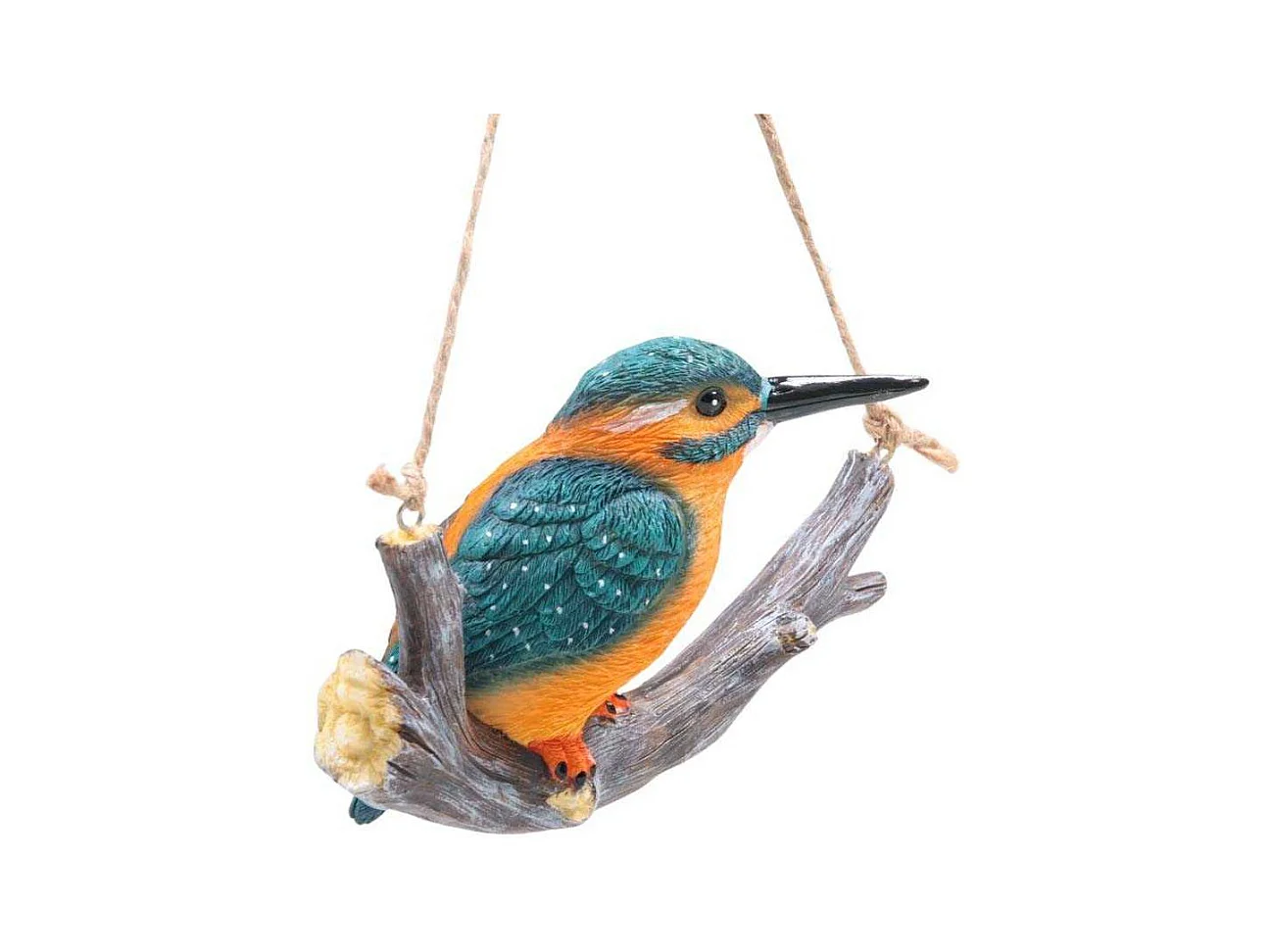 Martin-pecheur sur une branche à suspendre