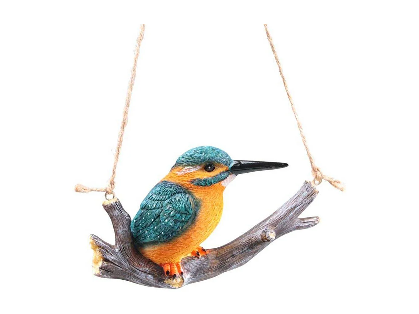 Martin-pecheur sur une branche à suspendre