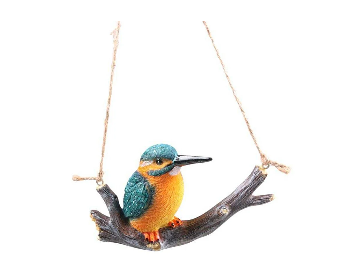 Martin-pecheur sur une branche à suspendre