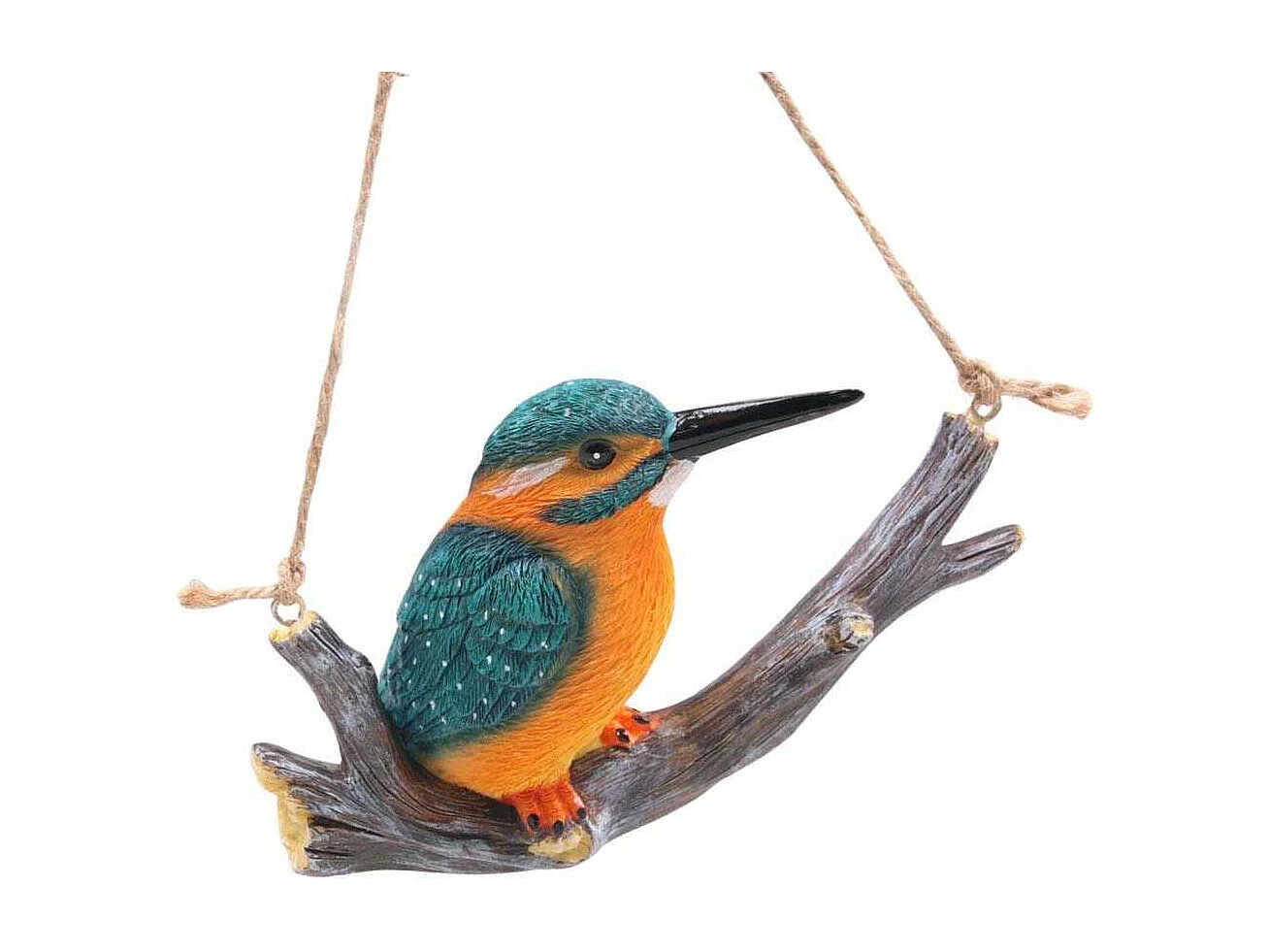 Martin-pecheur sur une branche à suspendre