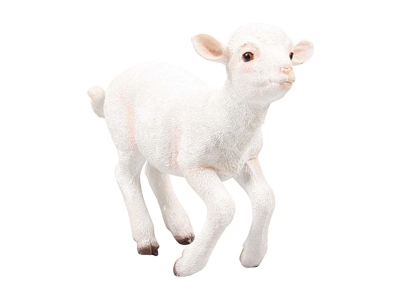 Agneau debout en 20 x 9,5 x 18 cm