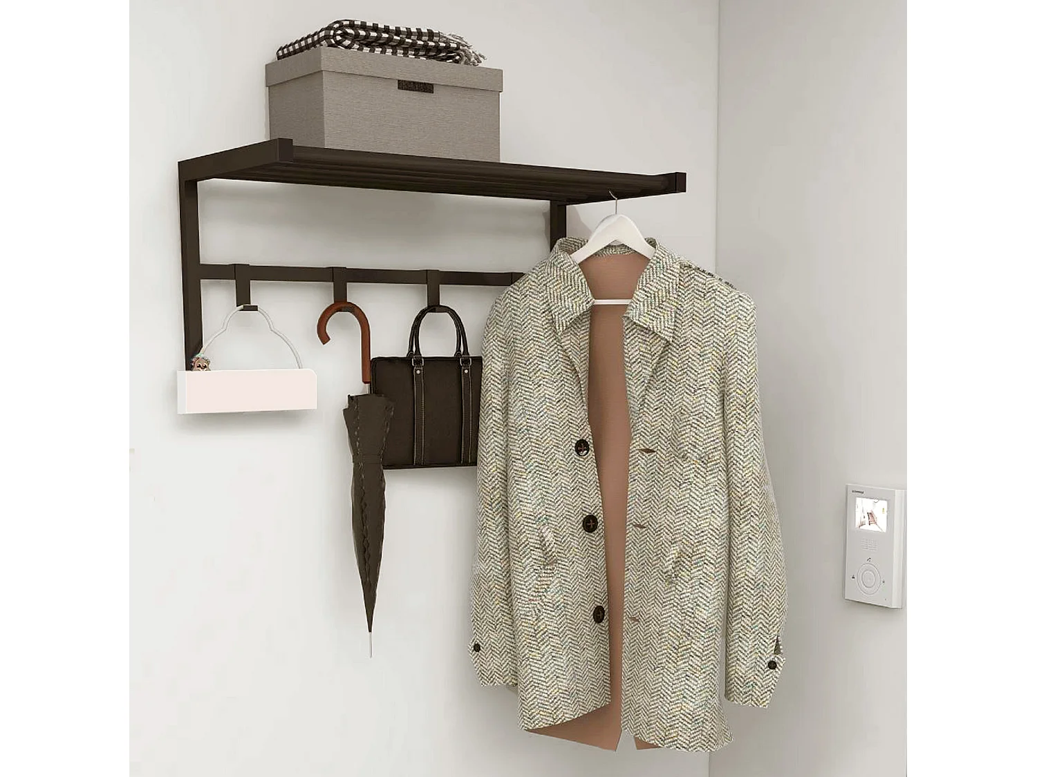 Perchero De Metal 33X69X34 Negro