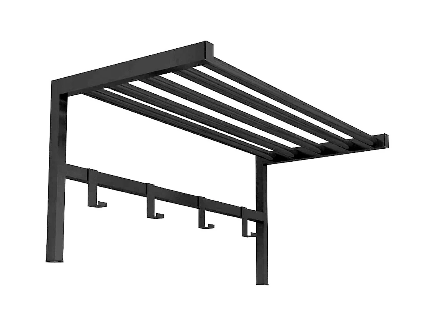 Cabide metálico 33X69X34 preto