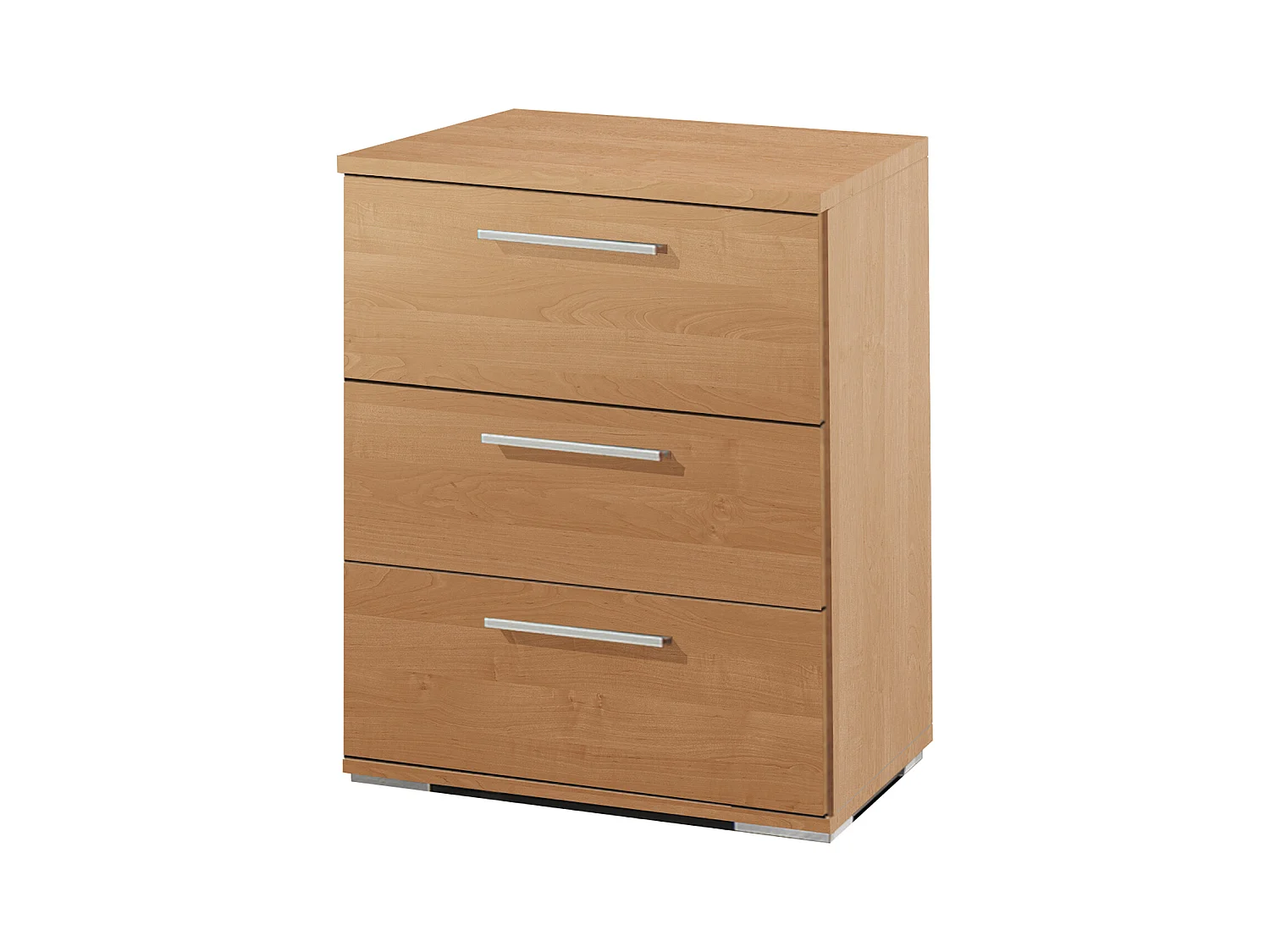 Table de chevet Class 3 tiroirs 63x42x35 Cerisier - Venprodin