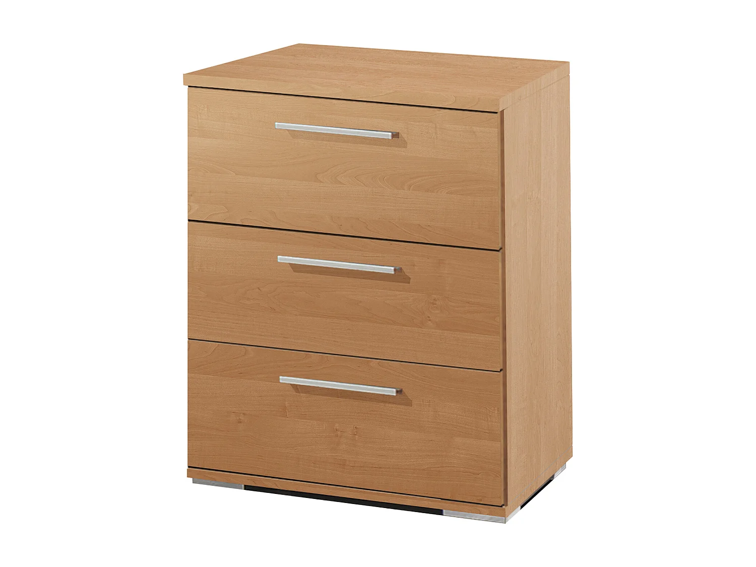 Mesa de cabeceira Class 3 gavetas 63X42X35 Cereja