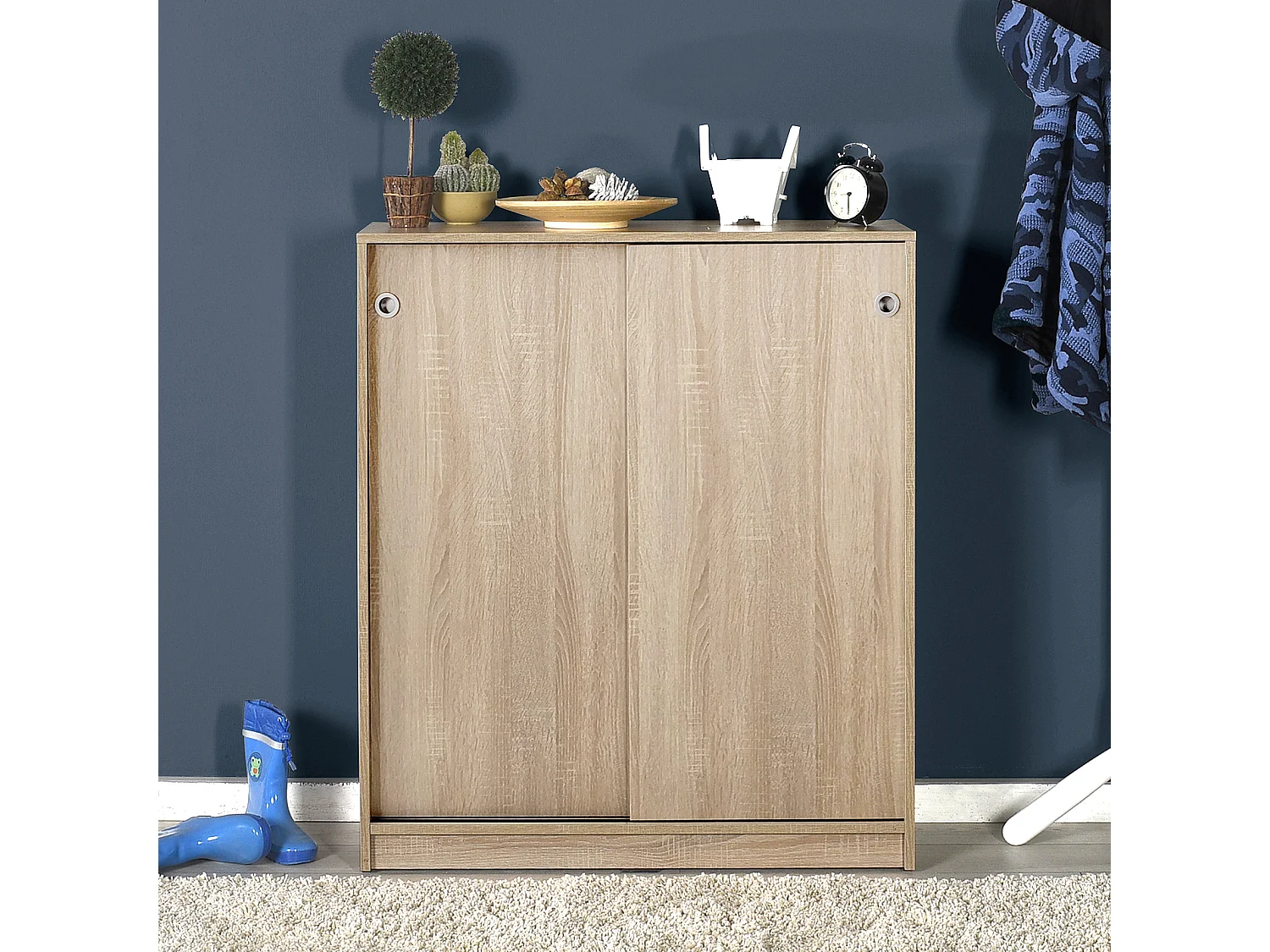 Zapatero 2 Puertas Corrediza 105X92X38 Cambrian